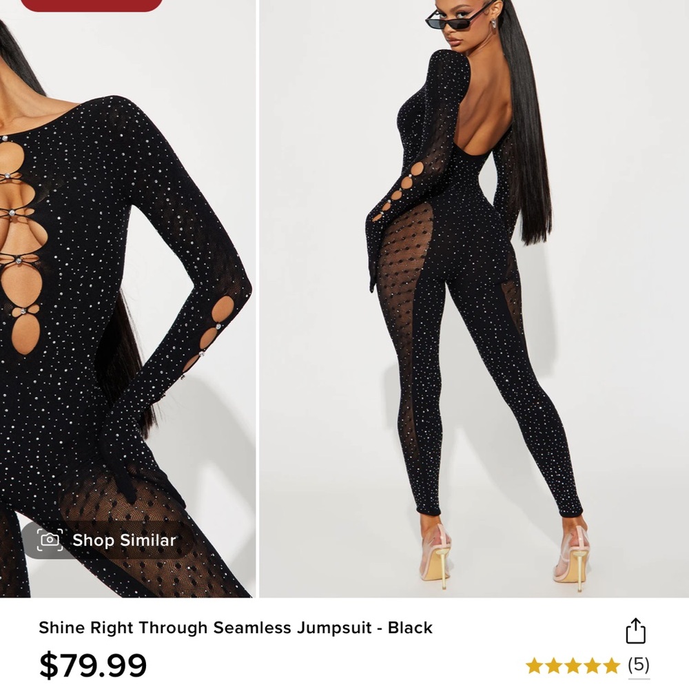 Shine right through seamless jumpsuit